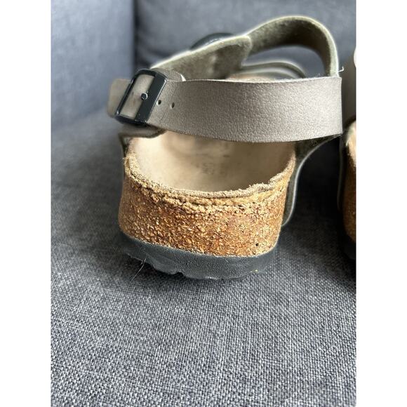Birkinstock Birki's Size 40 Taupe Canberra 3 Strap Sandals Slingback Ellice US 9 - Picture 13 of 16